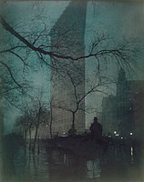 Edward Steichen pořídil fotografie The Flatiron a Měsíční svit na rybníku