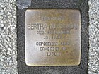 der Stolperstein für Bertha Nussbaum