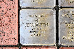 Stolperstein für Paul Abrahamsohn