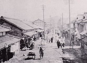 Central neighbourhood (Wansan District) of Jeonju during the period of Japanese rule