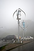 Hybride Darrieus-Savonius windturbine in Taiwan