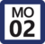 Tokyo Monorail MO-02 station number.png
