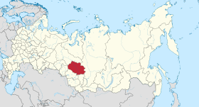 Localisation de Oblast de Tomsk