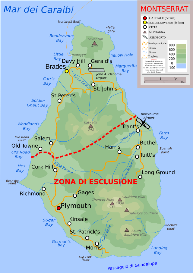 Montserrat - Mappa