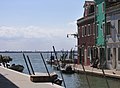 Blick von der Insel Burano auf Venedig