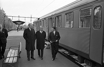Visning av lokaltåg 1967.