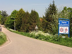 Entering the village