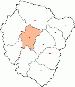 Рыбинский уезд на карте