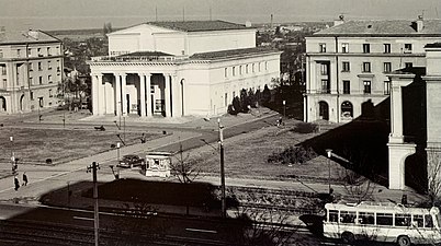 "Brotherhood Between Nations" complex, Bucharest, Romania, in 1960.jpg