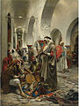 Souk des étoffes, Tunis của Anton Robert Leinweber, trước năm 1921