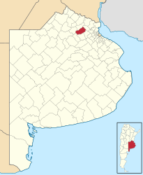 Partido di San Andrés de Giles – Mappa