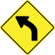 Curve to left