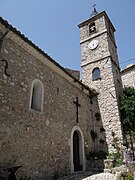 L'église paroissiale et son clocher.