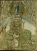 Аллегория добродетелей. 1477. Раскрашенная гравюра по рисунку С. Боттичелли