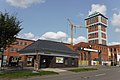 Gebäudekomplex des Kaiserin-Augusta-Schachtes, später Karl-Liebknecht-Schacht, mit Pförtnerhaus, Transformatorenstation mit Übergang, Maschinenhalle und Förderturm, Fördermaschinenhalle II, Werksküche/Verwaltung, Bürogebäude, Materialverwaltung, Grubenwehr/Werksschutz, Werkstatt I, Werkstatt II, Kraftwerk mit Umspannwerk und Kesselhaus