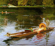 Boating on the Thames av John Lavery, ca 1890