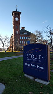 Clock Tower Plaza at UW-Stout