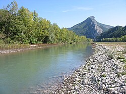 Buëch river in Sisteron