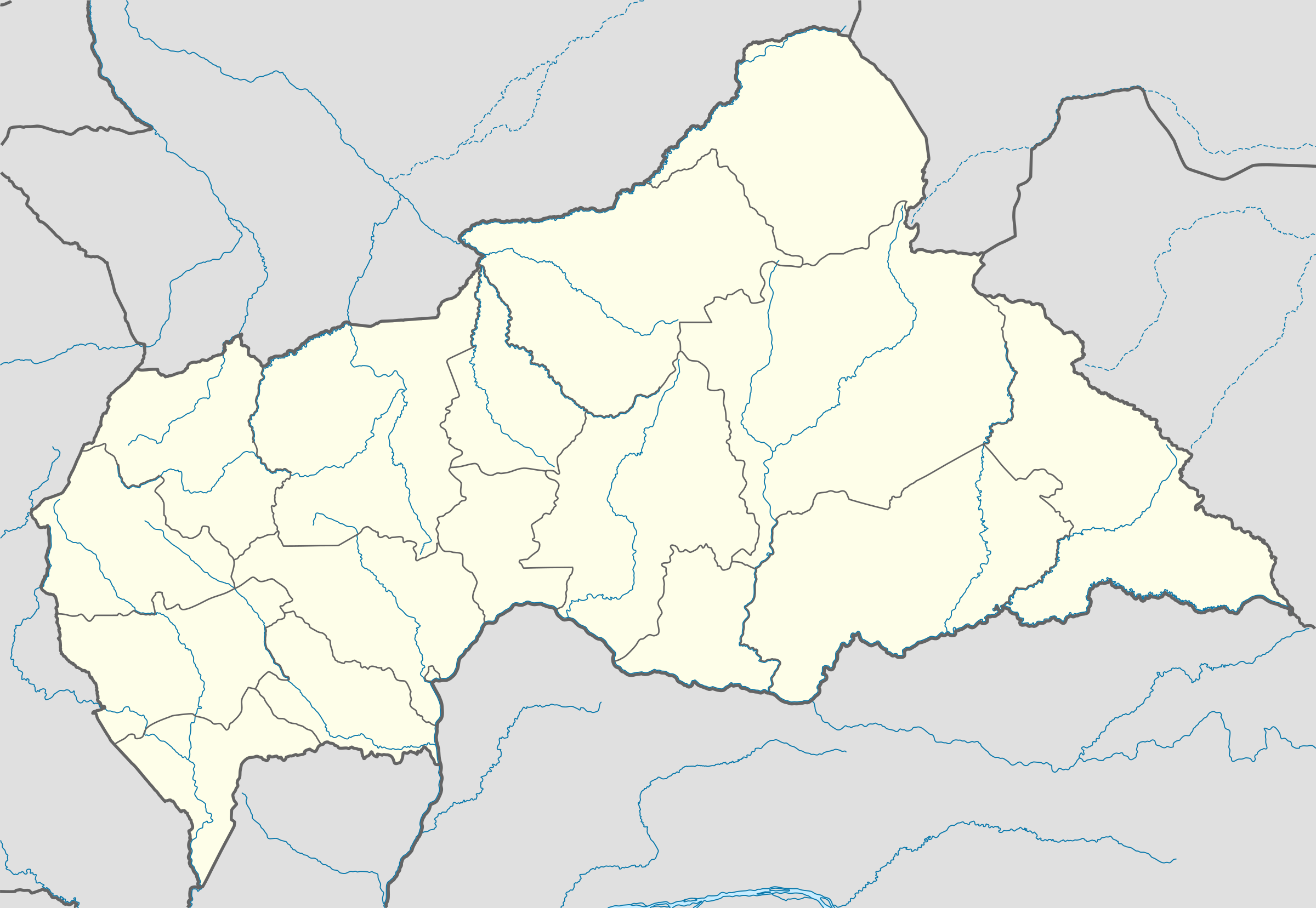 Central African Republic Civil War detailed map is located in Central African Republic