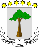 Coat of arms of Equatorial Guinea.
