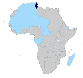 Localização de Protetorado Francês da Tunísia