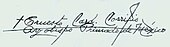 signature d'Ernesto Corripio Ahumada