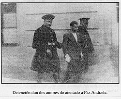 Detención dun dos autores do atentado a Paz Andrade.
