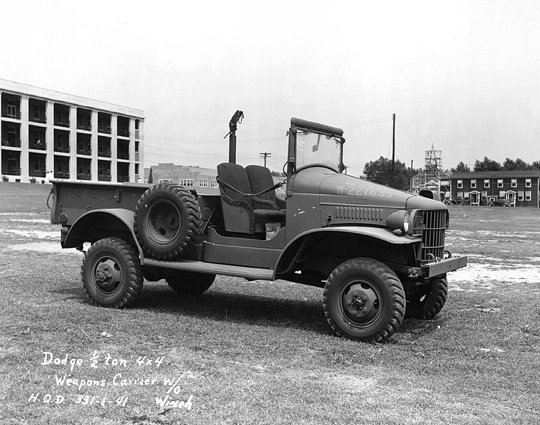 Dodge Fargo armoured car prototype The Dodge WC Series