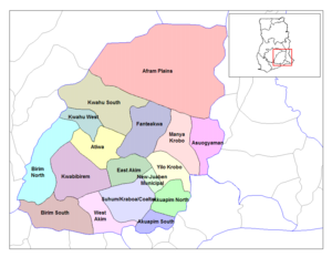 Districts of the Eastern Region