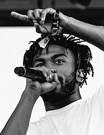 Kevin Abstract bei einem Konzert mit Brockhampton