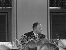 François Bondy bei einem Forumsgespräch zur Kieler Woche 1963