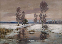 F. Schreyer: Winter Creek Landscape