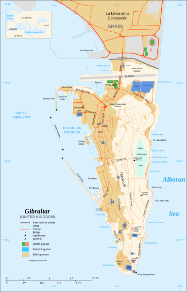 gibraltar map mannerism