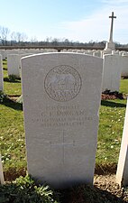 Tombe de G. F. Morgan, soldat britannique.