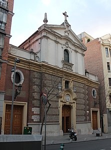 Iglesia del Santo Cristo de la Salud, en la calle de Ayala.