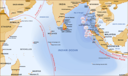 Map of the Indian Ocean region