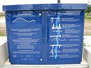 Infinity Bridge information board