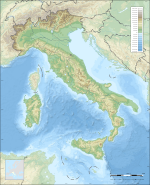 Olaszország domborzati térképe