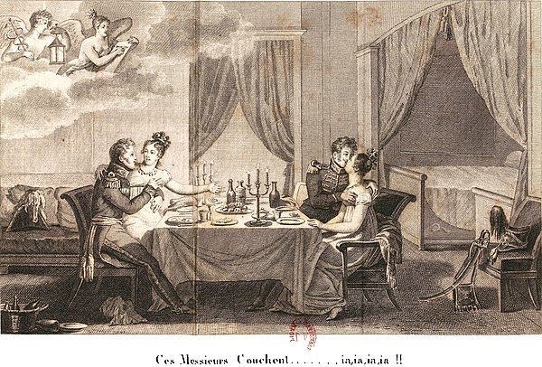 J.-P.-R. Cuisin La Volupté prise sur le fait, 1815-Frontispice