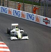 Photo de la BGP 001 de Button à Monaco