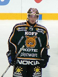 Toni Koivisto Tampereen Ilveksen paidassa syyskuussa 2007.