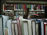 Inside the library at La Trobe University, Bundoora campus {credit: Peter Halasz)