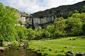 Vue de Malham Cove.