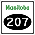 Provincial Road 207 marker