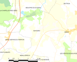Mapa obce Bursard