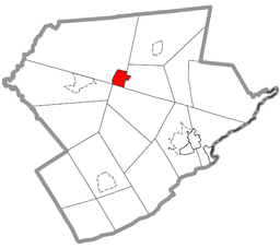 Map of Mount Pocono, Monroe County, Pennsylvania Highlighted.png