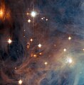 Detalhes de M43, Telescópio Espacial Hubble