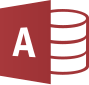 The logo for Access from 2013 to 2019 Microsoft Access 2013-2019 logo.svg