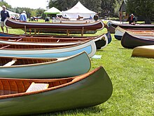 Morris was the featured canoe of Assembly 2015 of the Wooden Canoe 