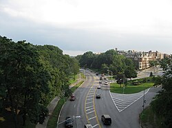 View of Mosholu Parkway in the Bronx